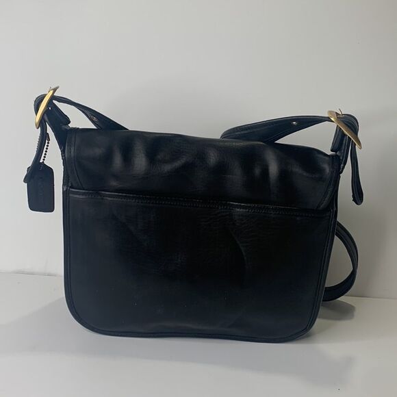 Coach Patricia’s Legacy black leather satchel bag - Picture 4 of 10